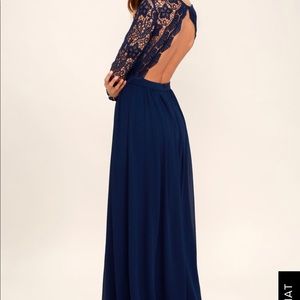 Lulus Navy Blue Dress